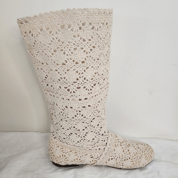 Crochet Lace Boots - Picture 7 of 14